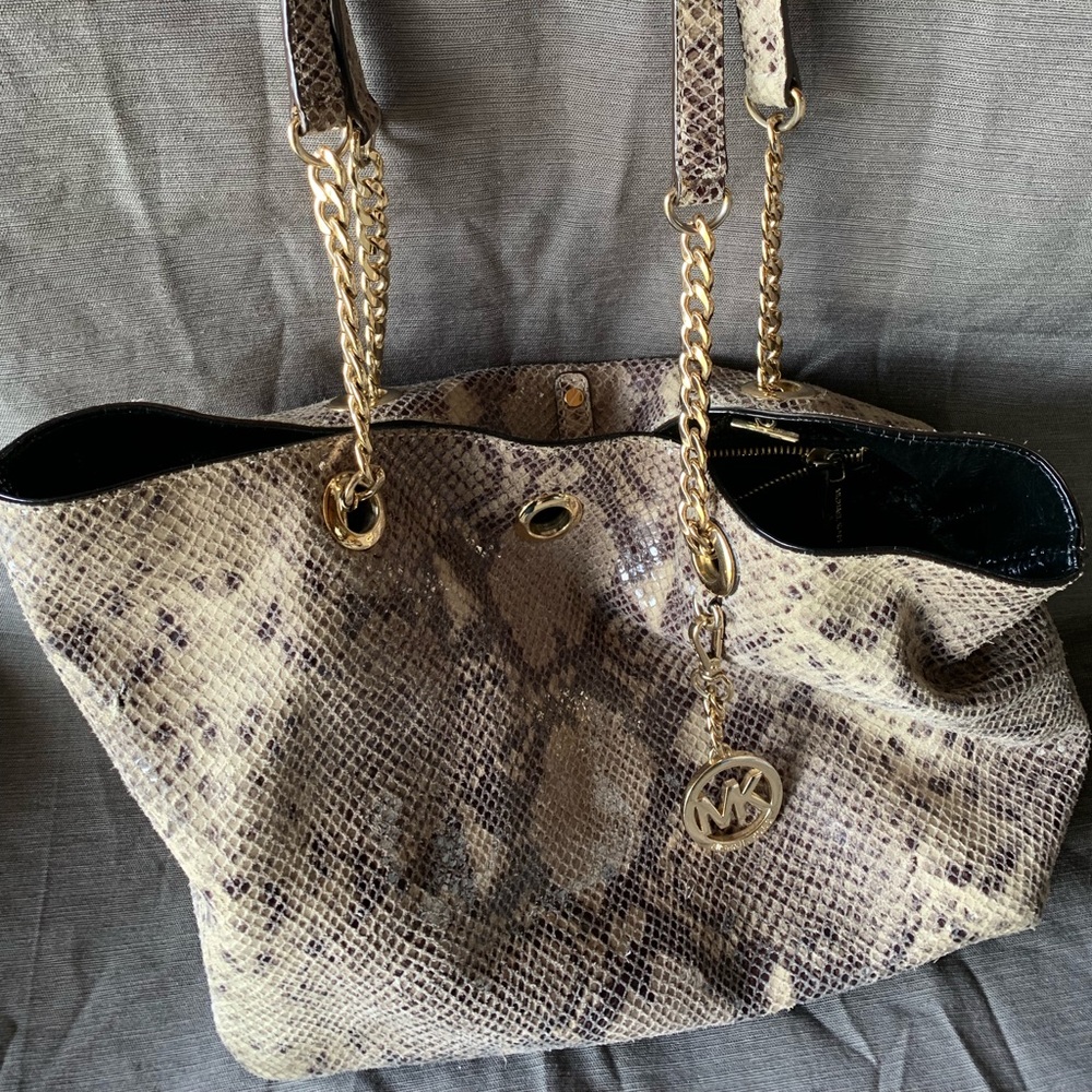 Michael Kor’s snakeskin purse